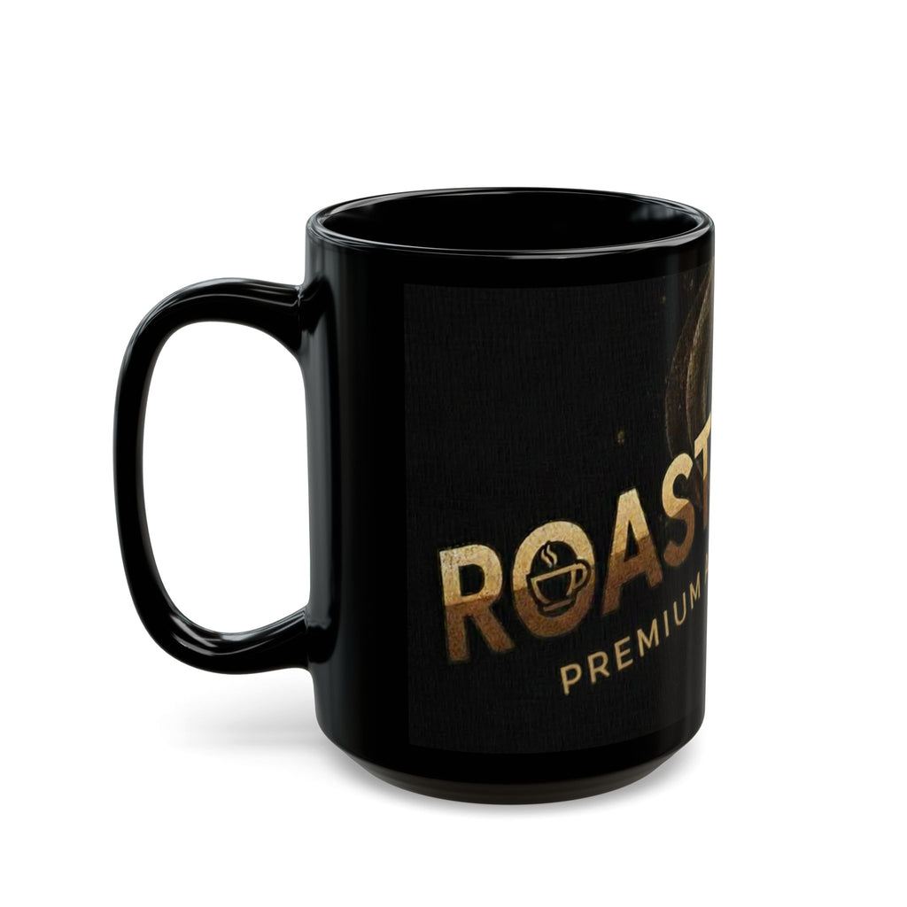 Roasted Fuel Black Coffee Mug — Premium Artisanal Coffee Logo (11oz & 15oz)