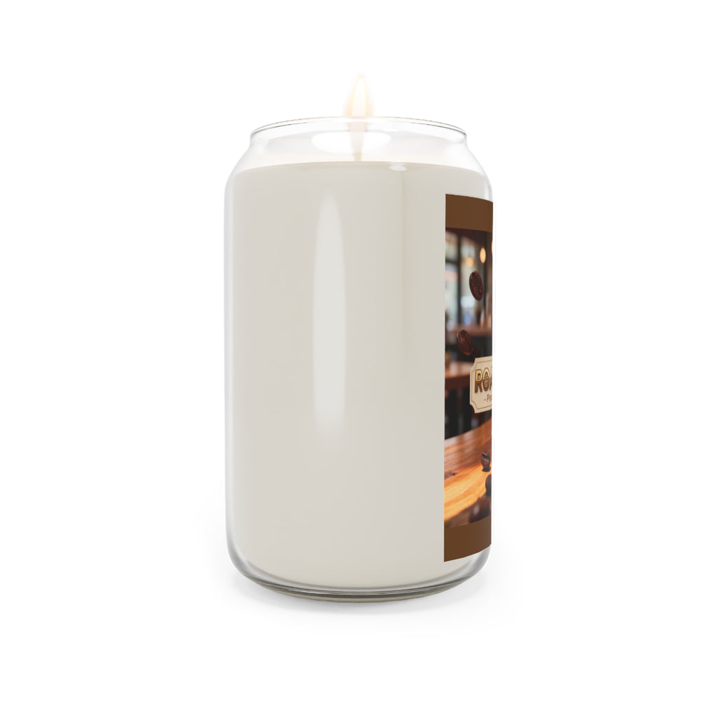 Coffee Scented Soy Candle 13.75oz — "Roasted Fuel" Artisanal Brew Aroma