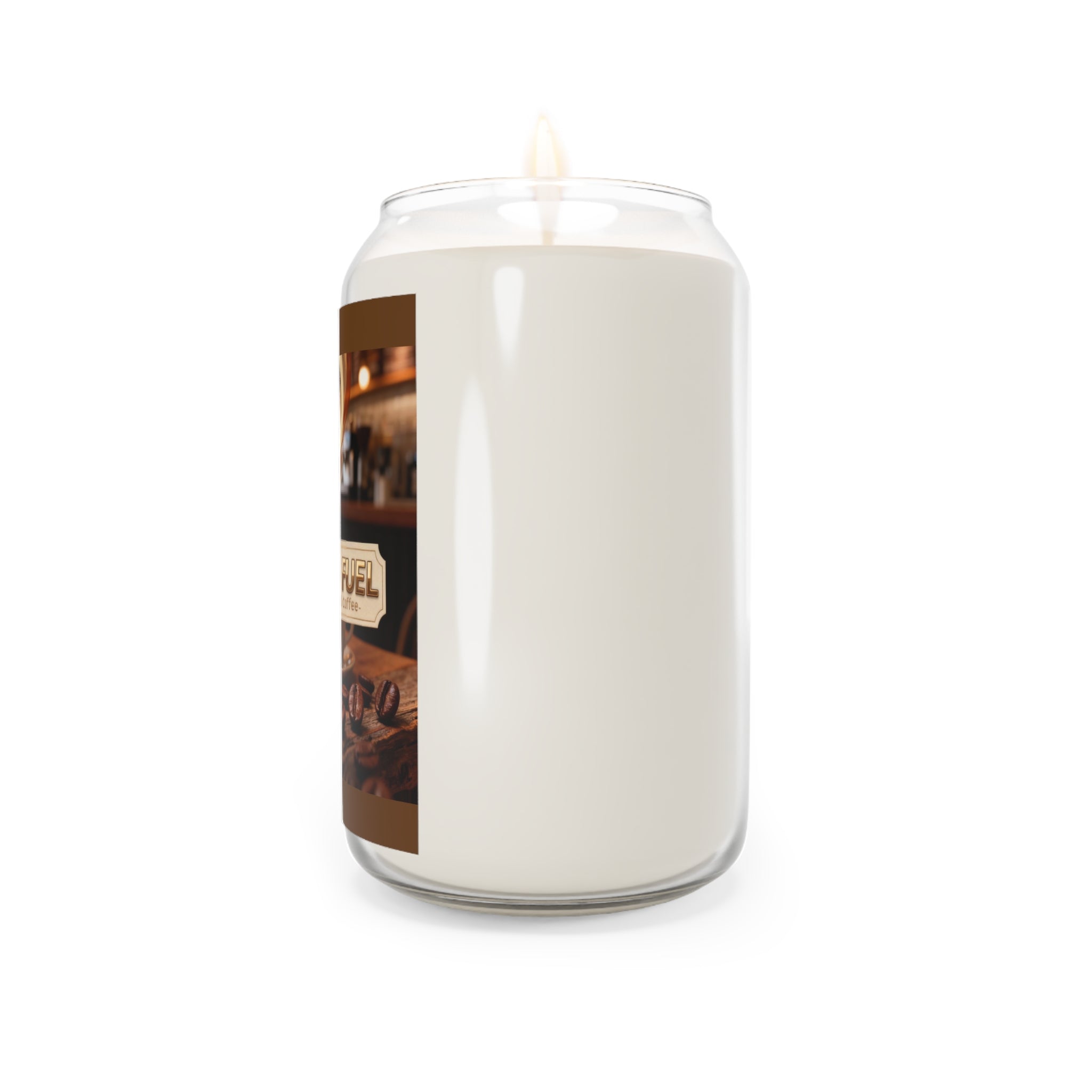 Coffee Scented Soy Candle 13.75oz — "Roasted Fuel" Artisanal Brew Aroma
