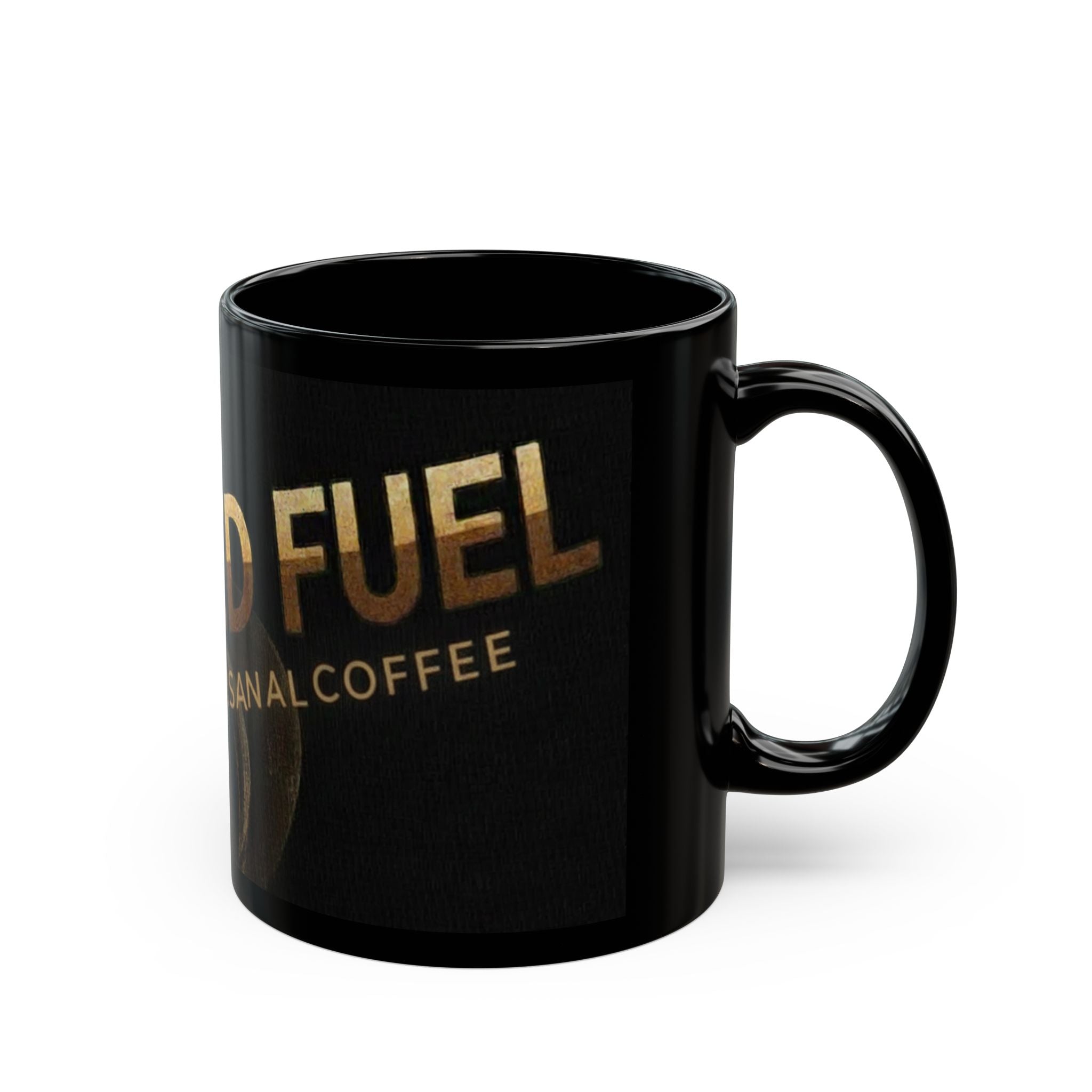 Roasted Fuel Black Coffee Mug — Premium Artisanal Coffee Logo (11oz & 15oz)