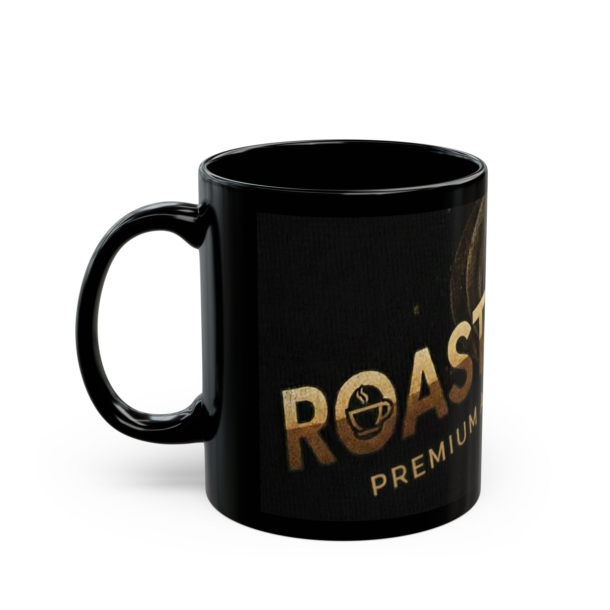 Roasted Fuel Black Coffee Mug — Premium Artisanal Coffee Logo (11oz & 15oz)