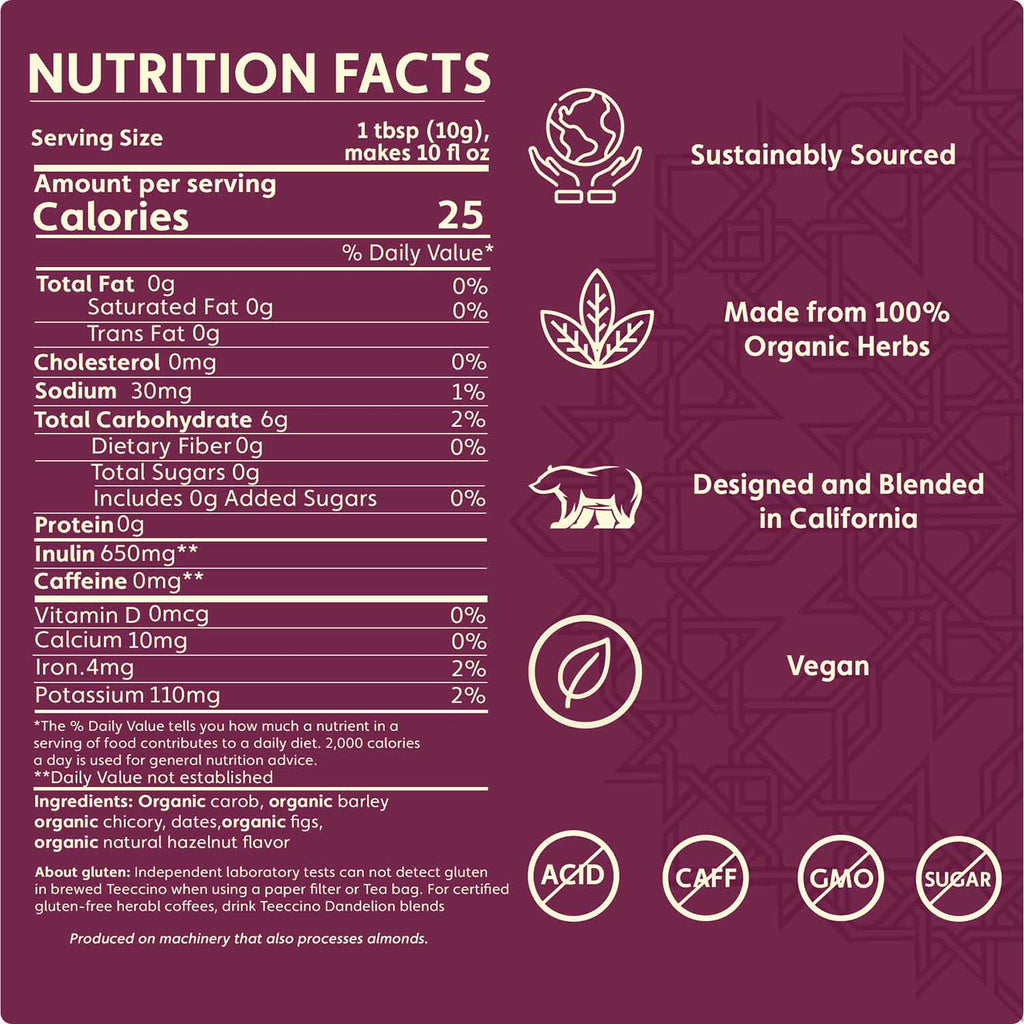 Hazelnut Chicory Herbal Coffee